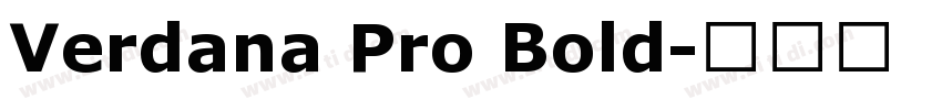 Verdana Pro Bold字体转换